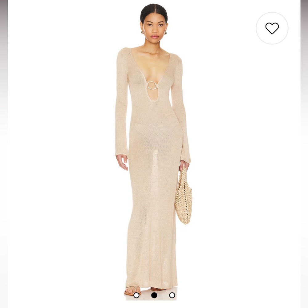 Flook the Label Gold Metallic Nyala Maxi Dress - Picture 2 of 12